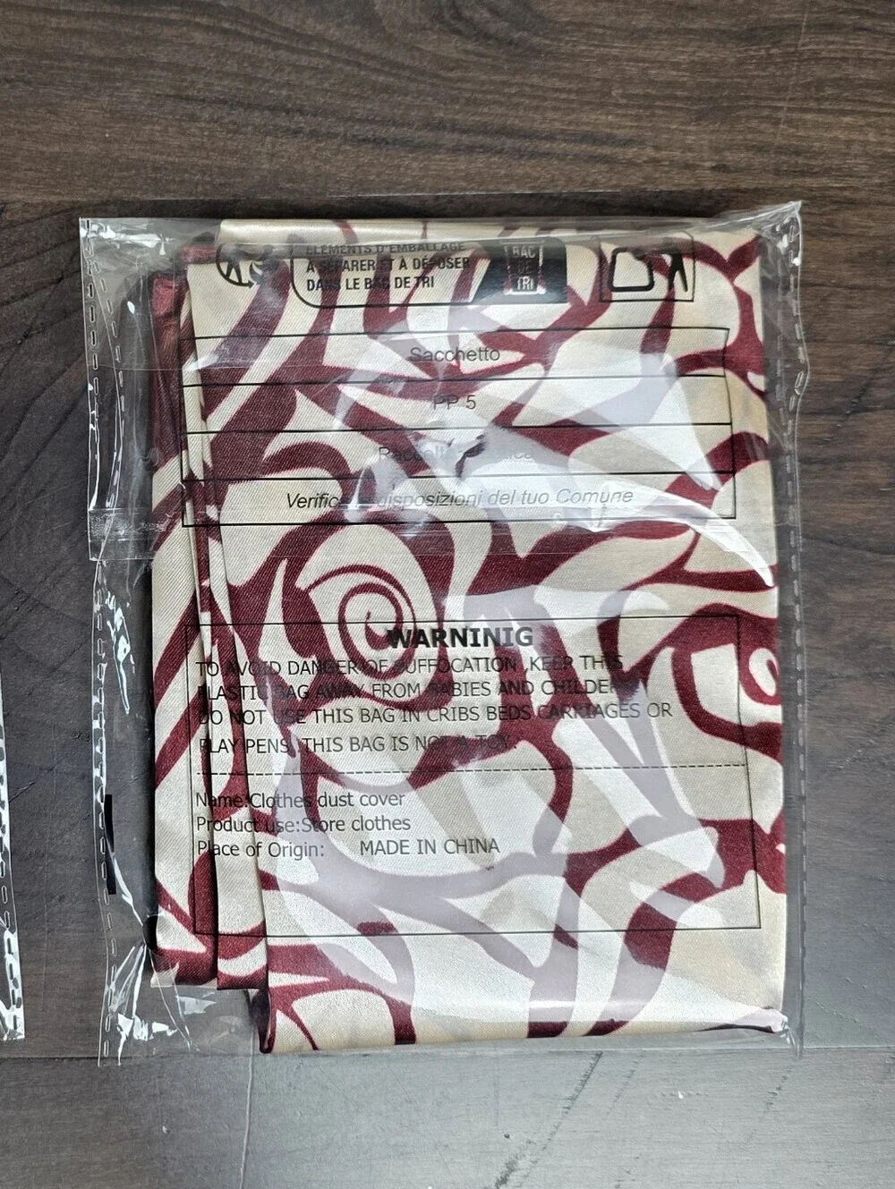 NWT Burgundy Abstract Floral Rose Print Satin Square Scarf Head Wrap 35
